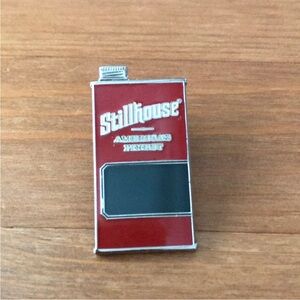 STILLHOUSE WHISKEY PINTRELL ENAMEL PIN RED SILVER LAPEL PIN